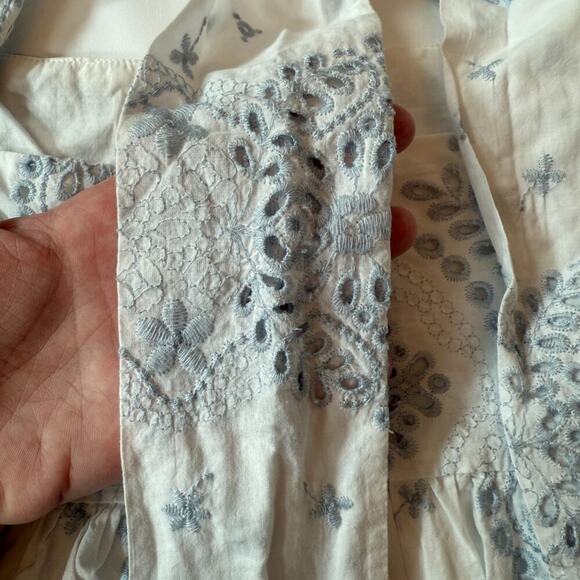 Antonio Melani x Born on Fifth Constance Embroidered Eyelet Puff Sleeve Sz 8 - Picture 10 of 15